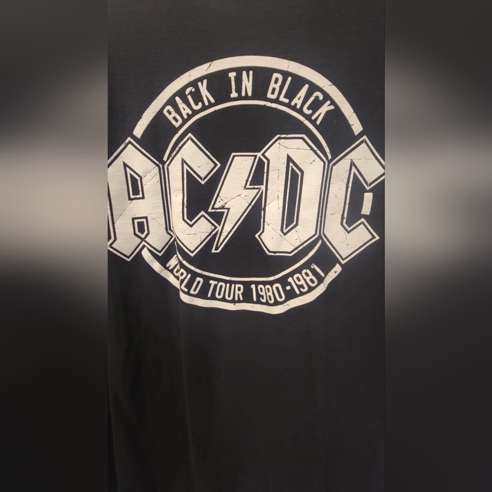 ACDC Back in Black World Tour T-Shirt 3XL - Picture 3 of 4